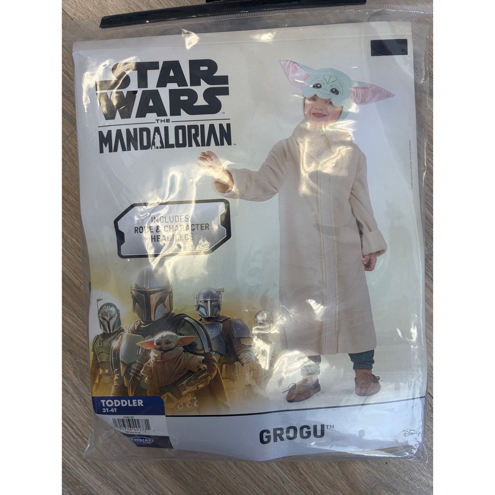 Star Wars The Mandalorian Grogu Toddler Costume Robe Headpiece 3T-4T Jazwares